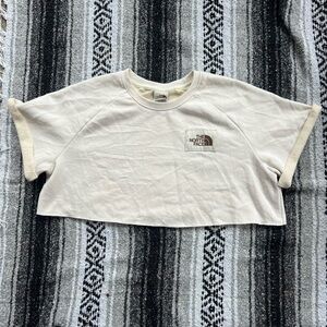 the north face cropped sweater top size large